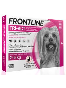 FRONTLINE TRI-ACT 2 - 5 Kg. 6 pipetas